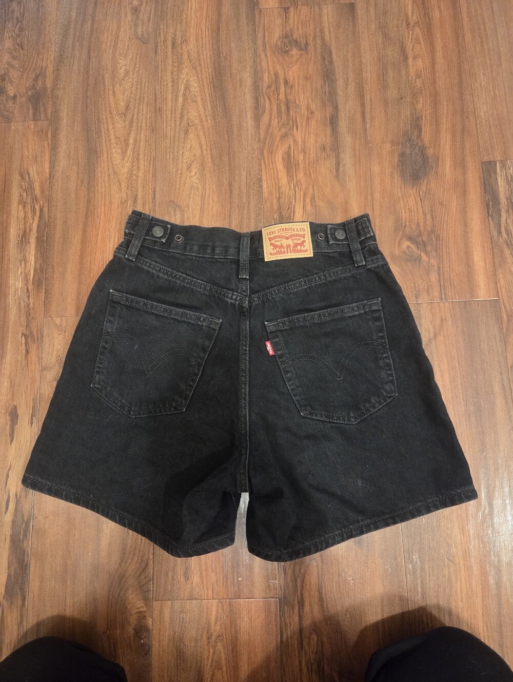 Women's Black Denim Shorts - Size 26